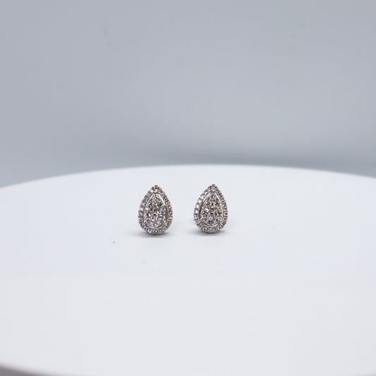 Aretes de Diamantes en Gota