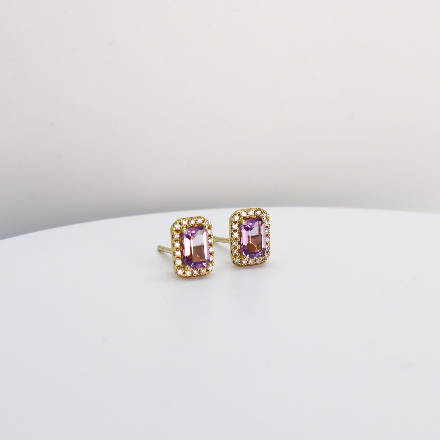 Aretes de Amatista Lila