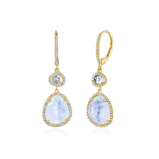 Aretes de Moonstone