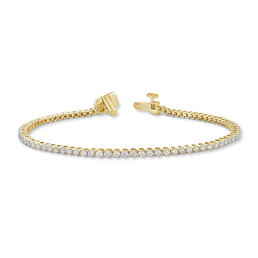 Classic Tennis Bracelet Yellow Gold